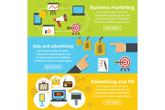 Download Marketing Tools Banner Horizontal Set - Marketing tools Collection