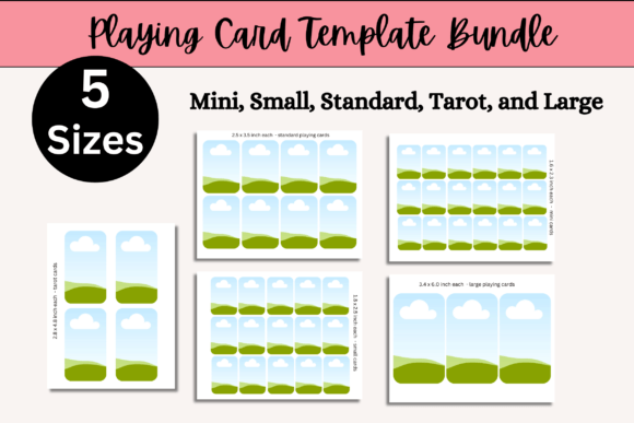 Download Playing Card Template Bundle- 5 Sizes - Premium Resources