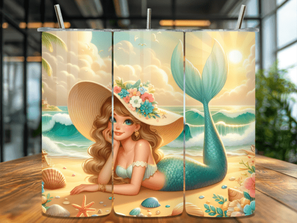 Download Mystical Mermaid Graphics Tumbler Wrap - Mermaid graphics Collection