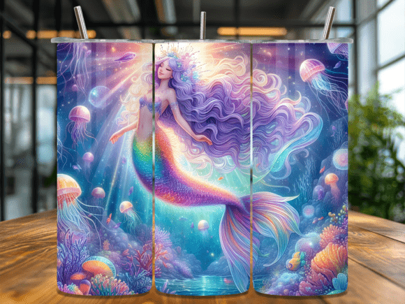 Download Mystical Mermaid Graphics Tumbler Wrap - Mermaid graphics Collection