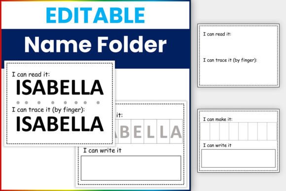 Download Name Folders | Name Practice for Kids - Practice for kids Collection
